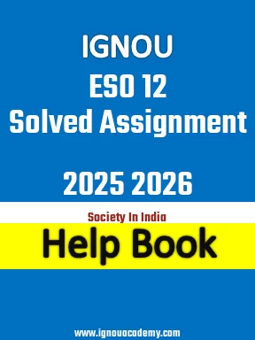IGNOU ESO 12 Solved Assignment 2025 2026